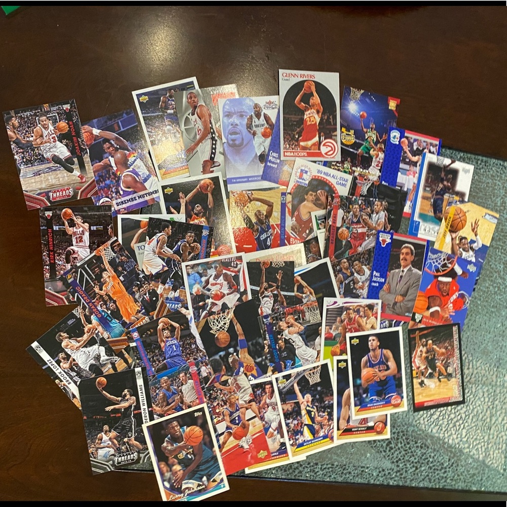 50 different NBA players Cards. No duplicates